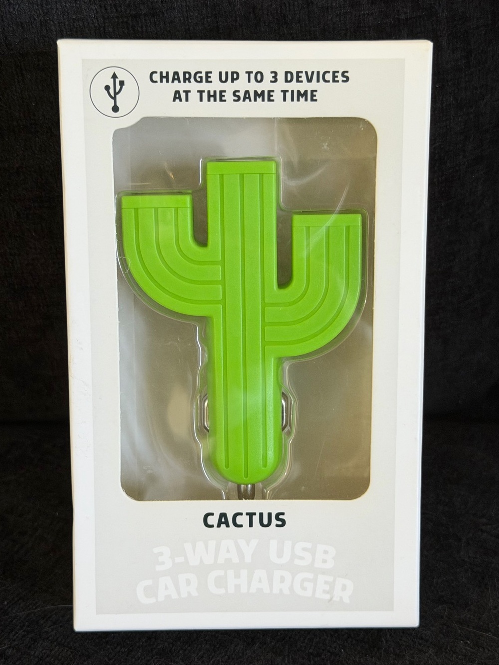 Cactus Car Charger 3 Way